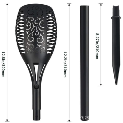 Solar Rechargeable LED Flame Waterproof Garden Decoration Light