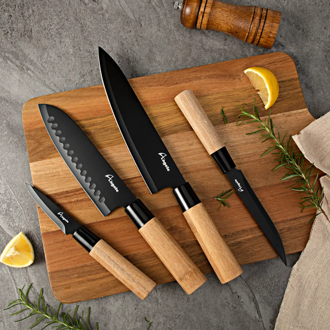 Japanese Lot High Quality Kitchen Knife Set 4 Pieces