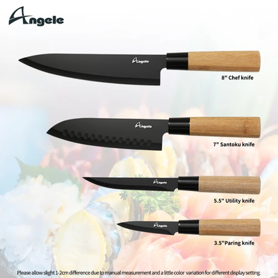 Japanese Lot High Quality Kitchen Knife Set 4 Pieces