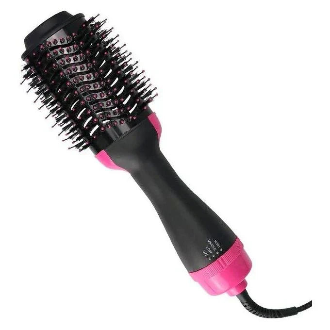3-In-1 Electric One Step Hair Straightening Brush One Step Hot Air Brush Dryer + Styler