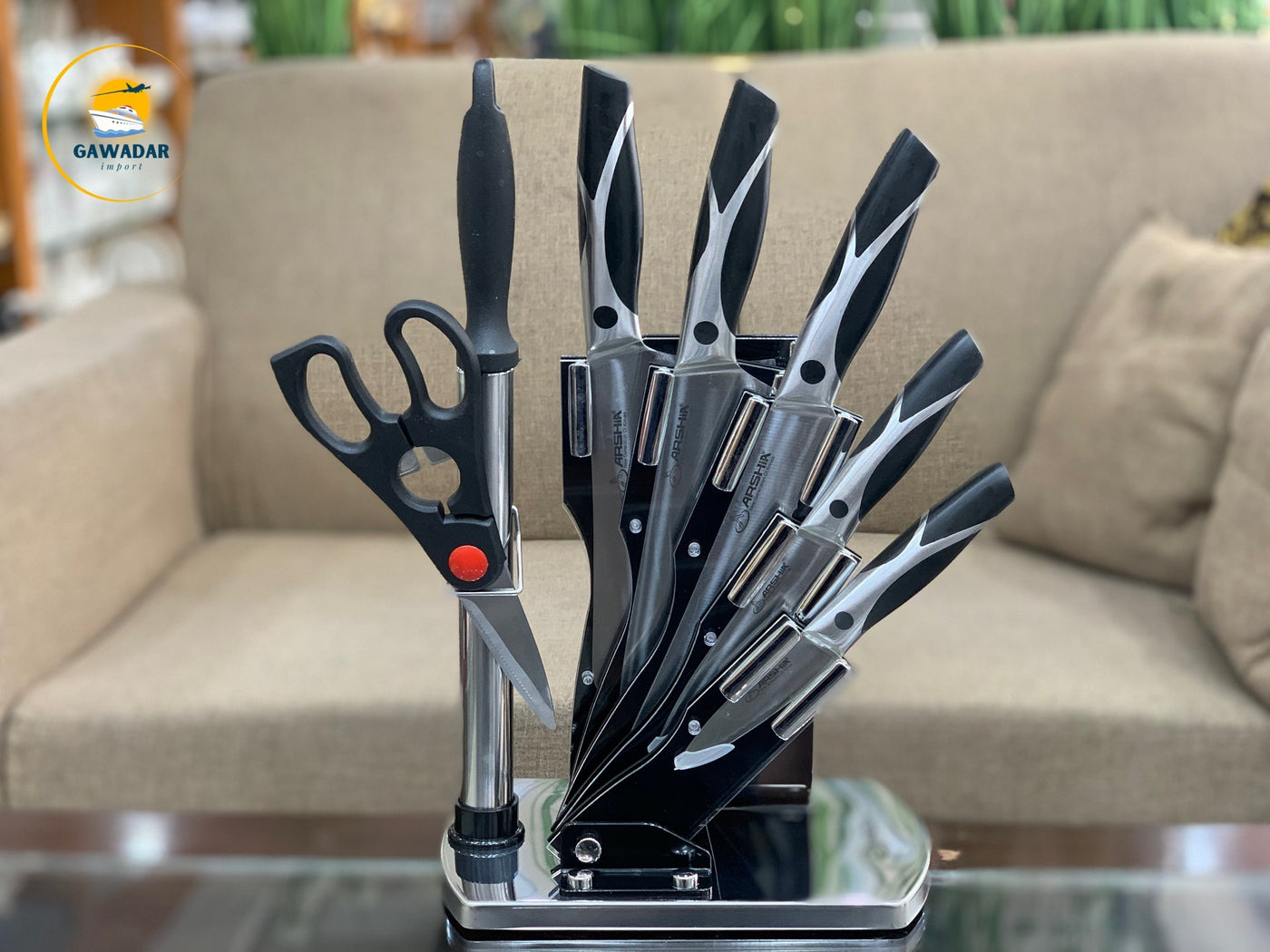 Arshia Brand German Stainless Steel  8 Pieces Kitchen Knife Set