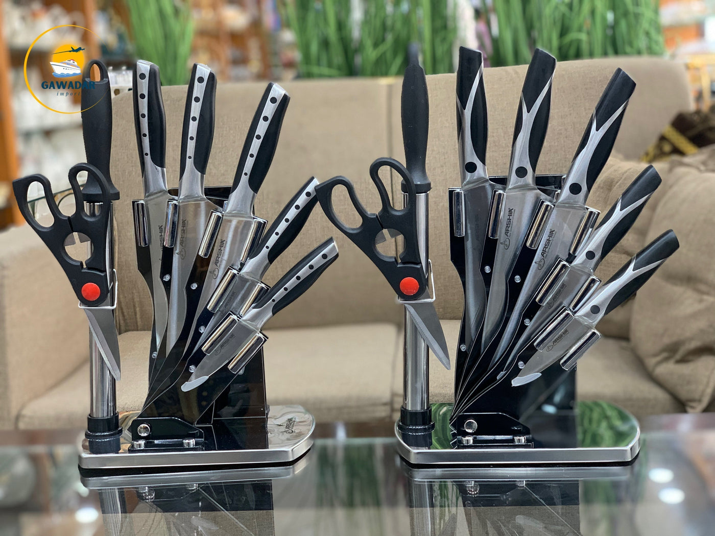 Arshia Brand German Stainless Steel  8 Pieces Kitchen Knife Set