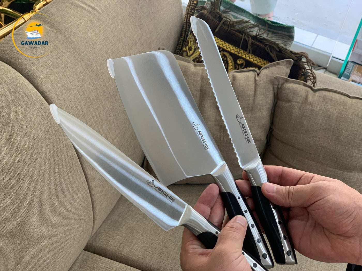 Arshia Brand German Stainless Steel  8 Pieces Kitchen Knife Set