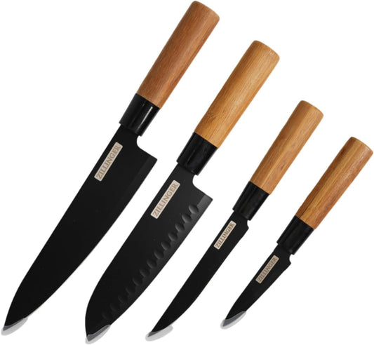 Japanese Lot High Quality Kitchen Knife Set 4 Pieces