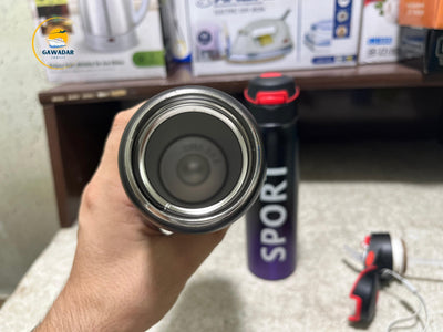 SPORT Brand Vacuum Water Bottle 500ml , Stainless Steel Build In Straw