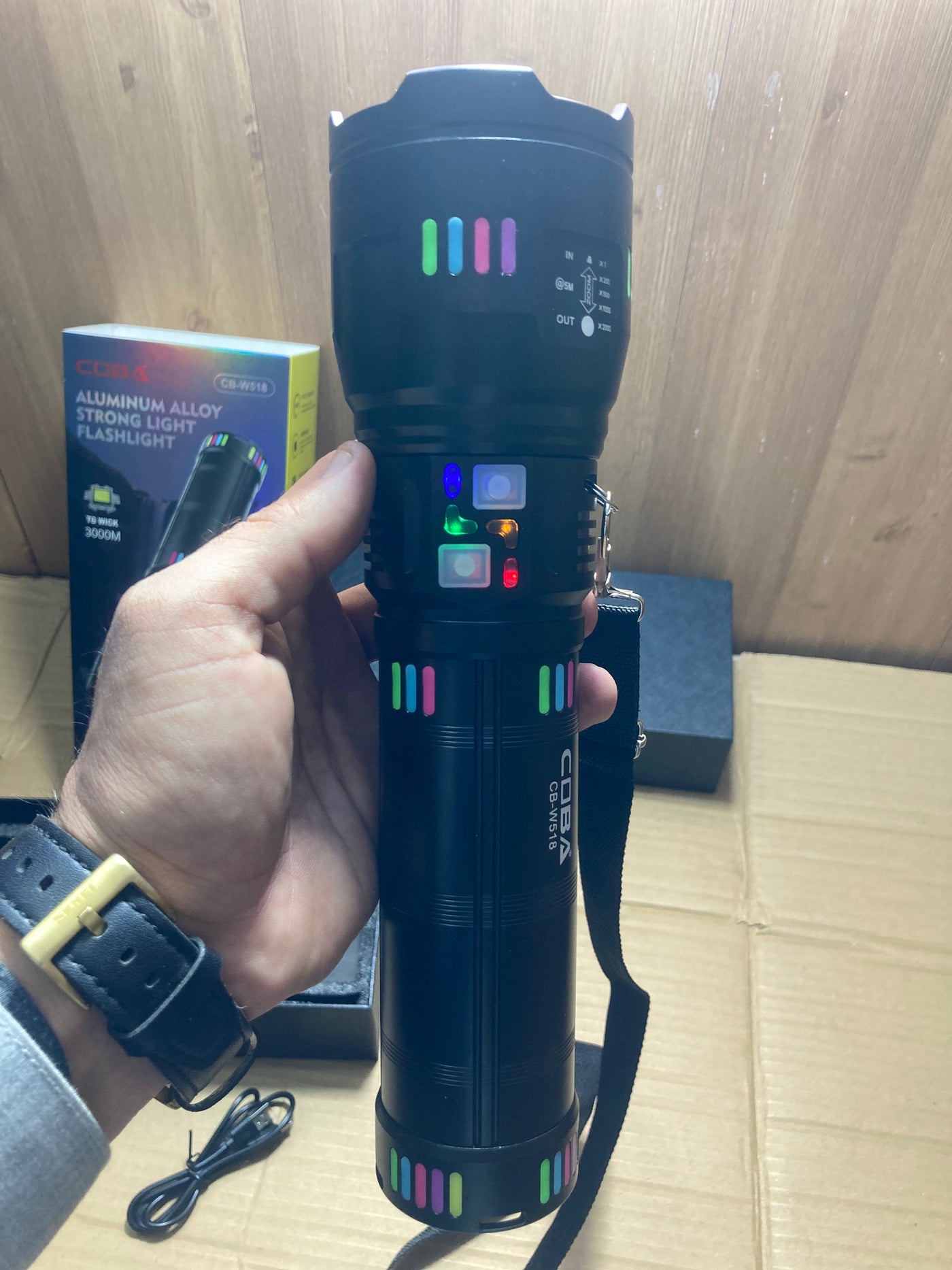 COBA Powerful Long Range Super Led Flashlight - Torch CB-W518