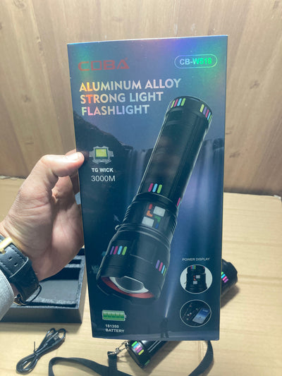 COBA Powerful Long Range Super Led Flashlight - Torch CB-W518
