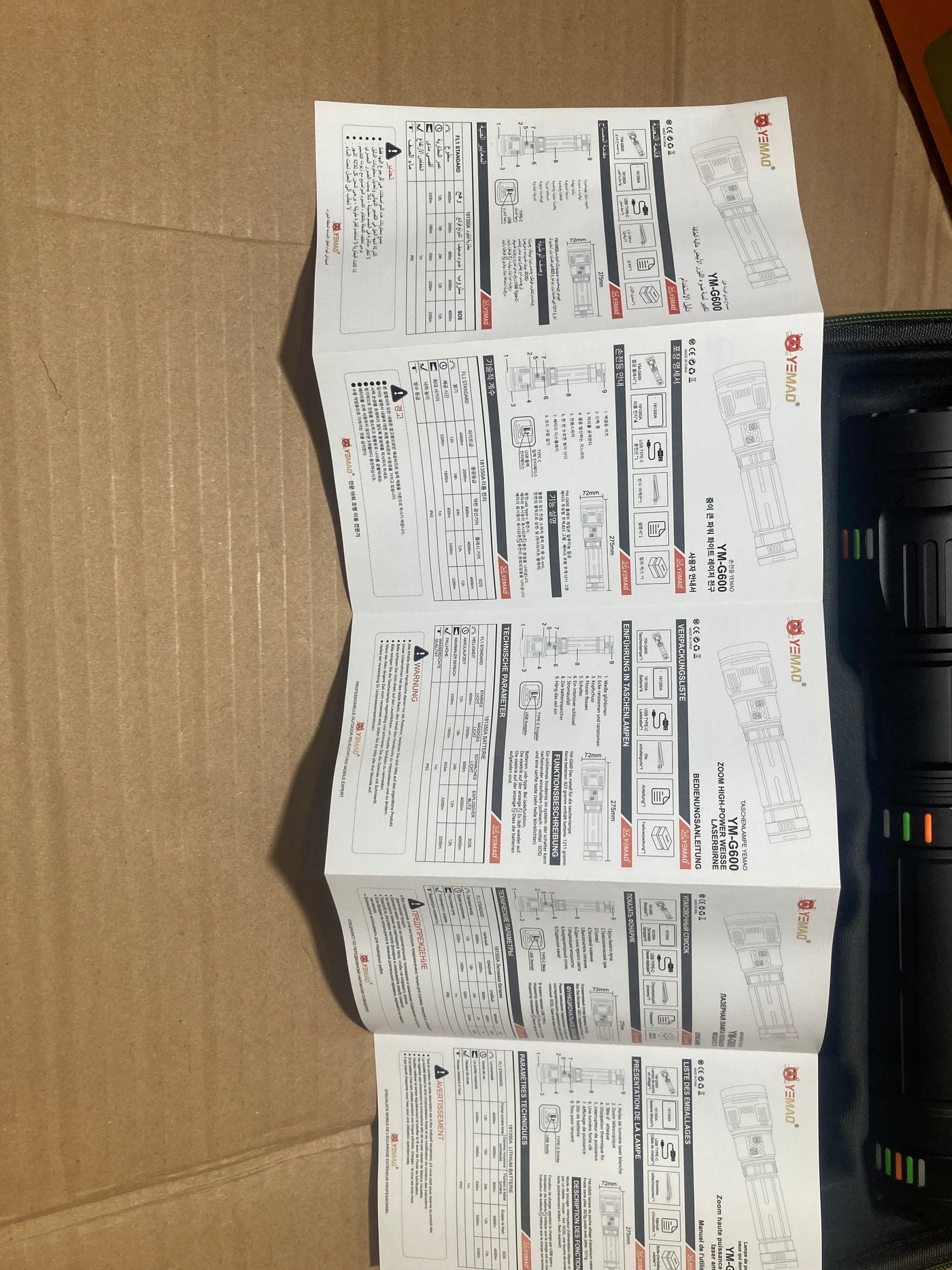 Yemao Powerful Long Range Super Led Flashlight - Torch YM-G600