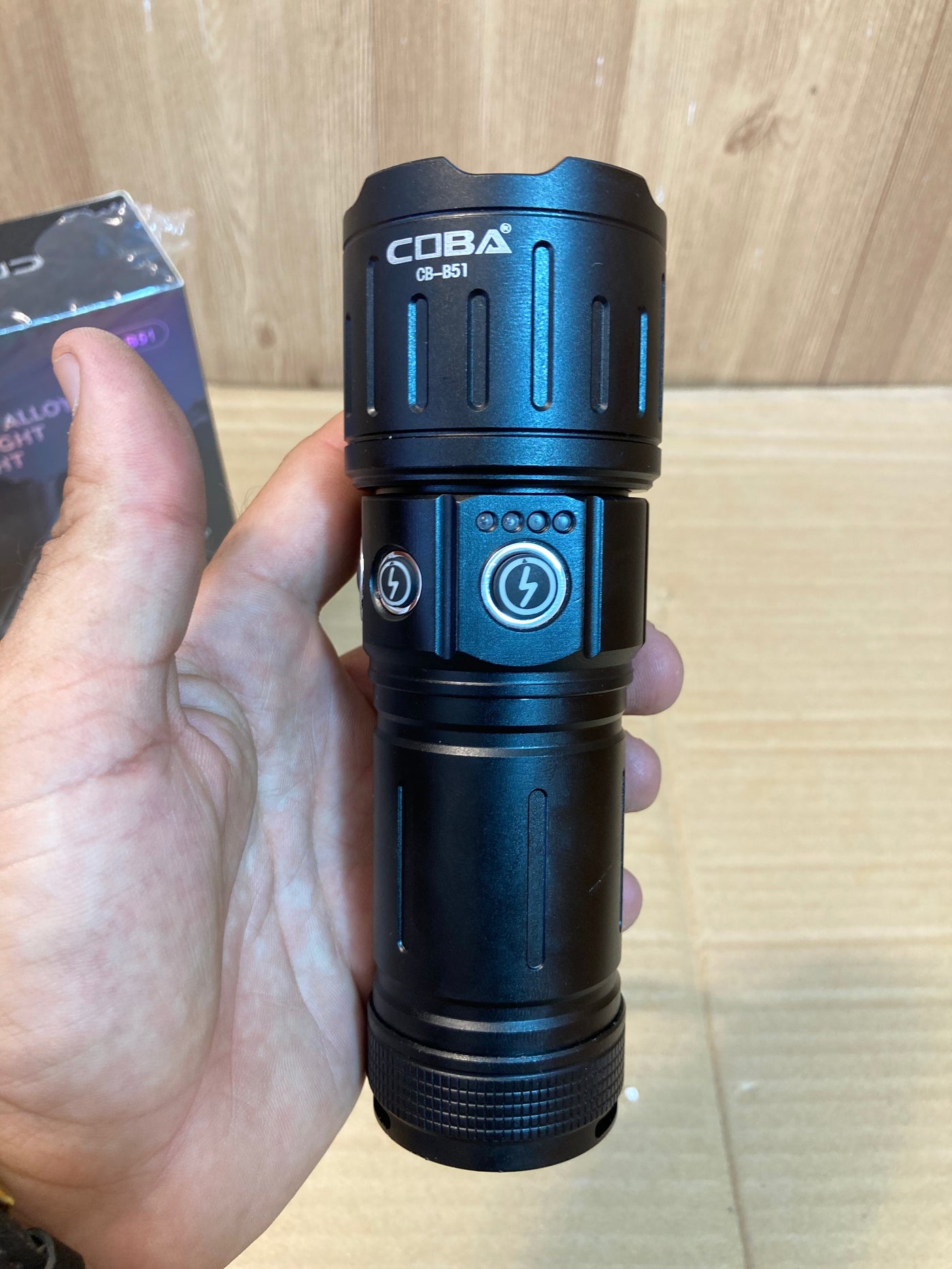 COBA Compact In Size Rechargeable Led Flashlight CB-B51