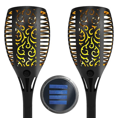 Solar Rechargeable LED Flame Waterproof Garden Decoration Light