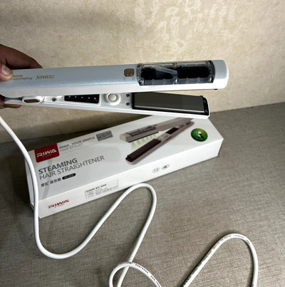 Riwa – Steaming Hair Straightener with 2 Setting for Steam & Adjustable Temperature