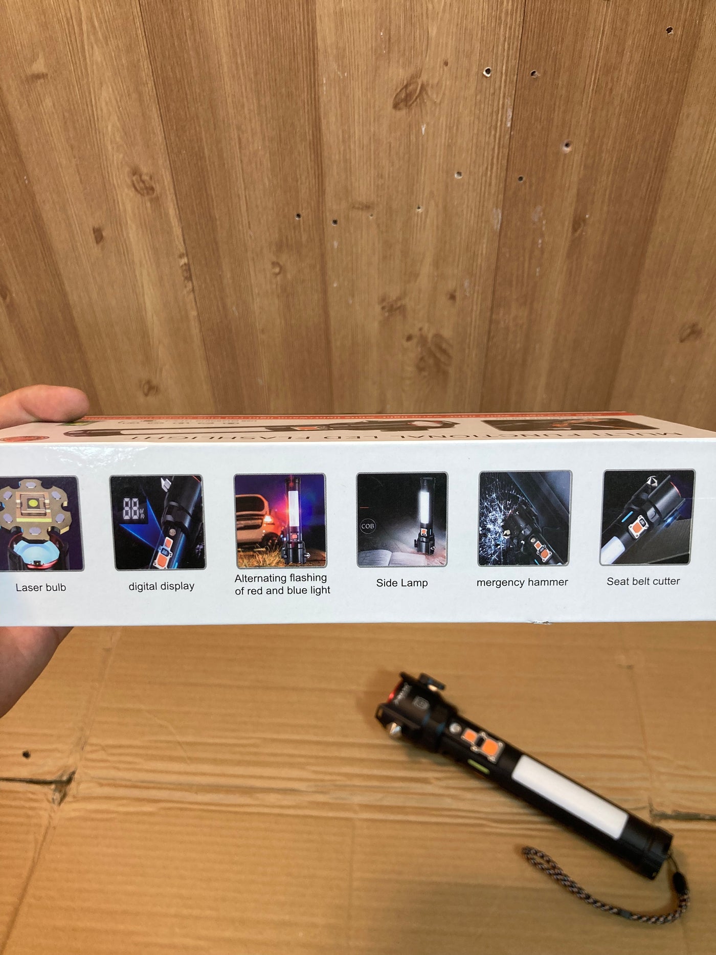 Lot Imported 5-in-1 Multi-Functional Led Flashlight (Torch)