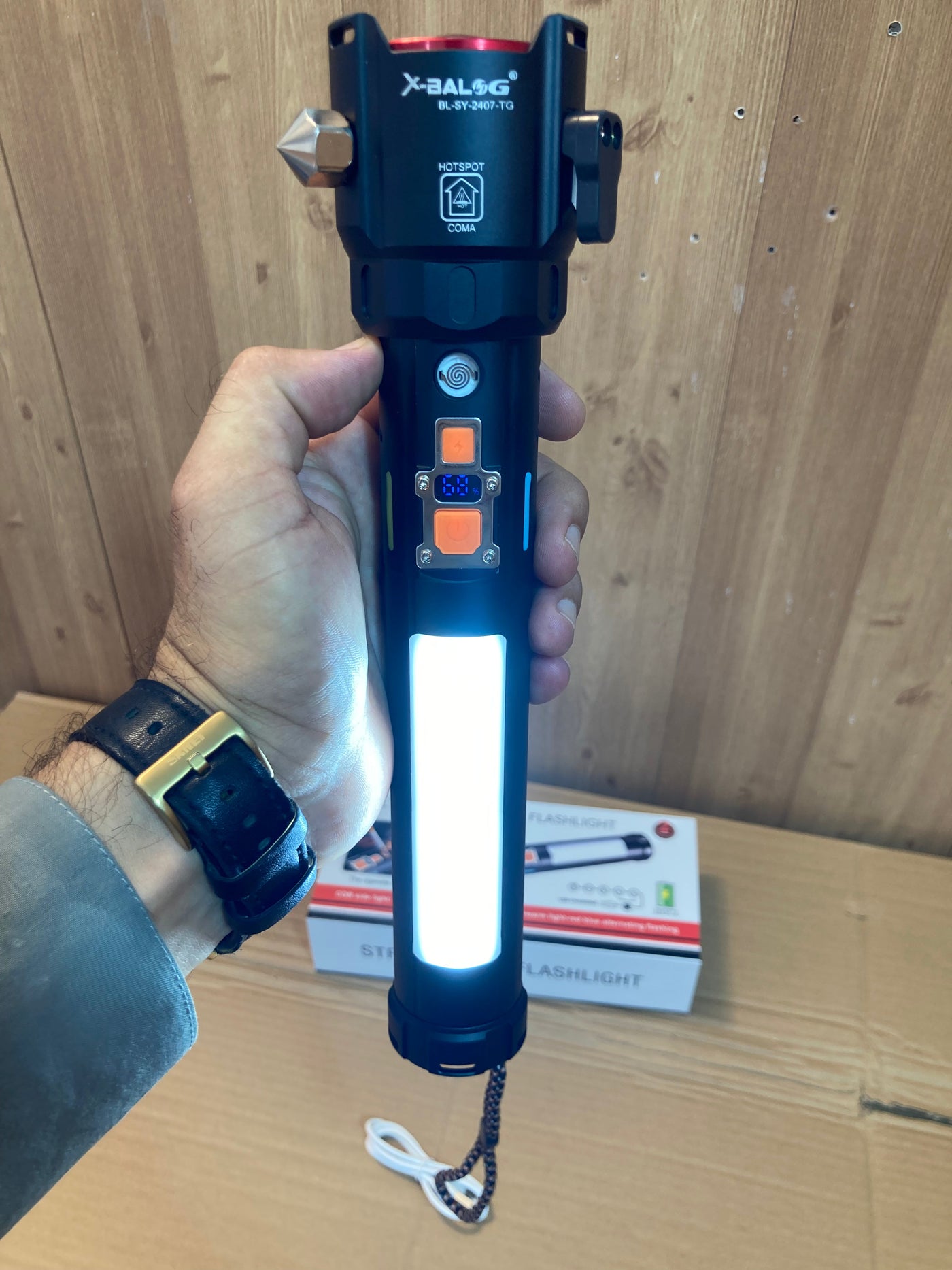 Lot Imported 5-in-1 Multi-Functional Led Flashlight (Torch)