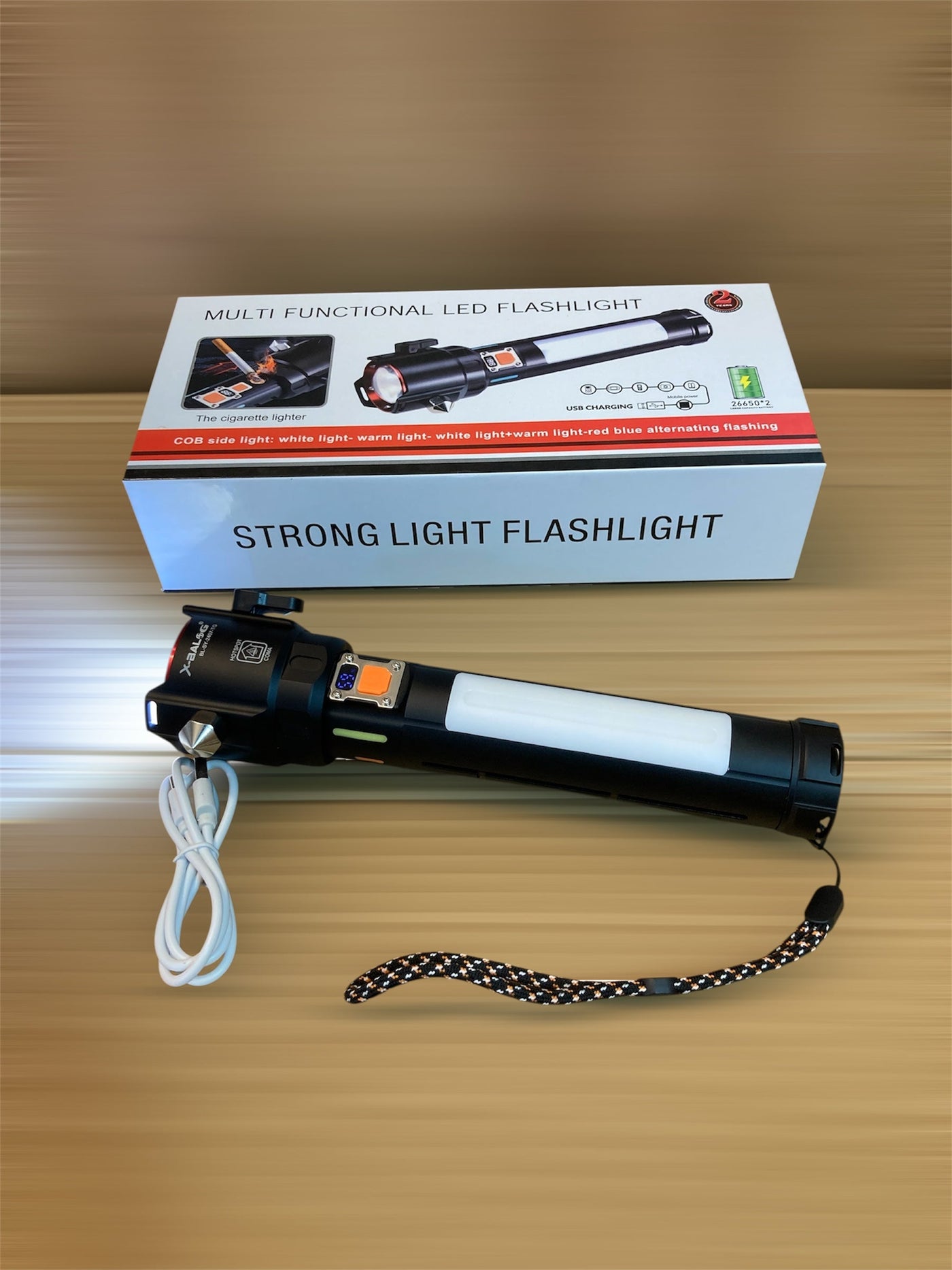 Lot Imported 5-in-1 Multi-Functional Led Flashlight (Torch)