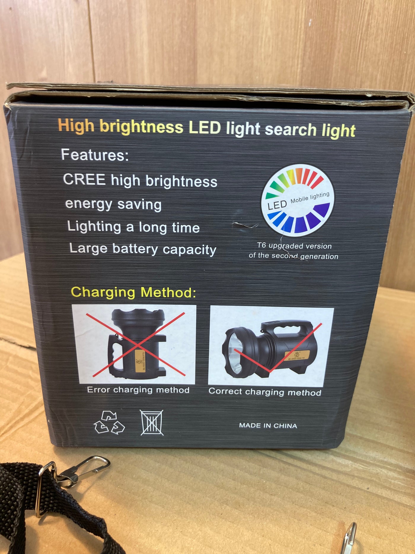 Bb-8000-50W-T6 Rechargeable Searchlight - Camping Light