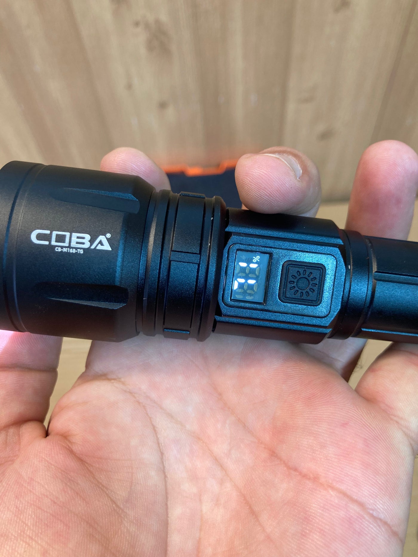 COBA USB Charging Compact LED Flashlight - Handheld Torch CB-M168-TG