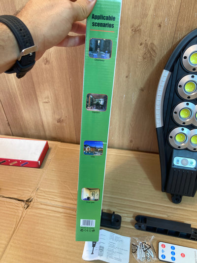 Solar Sensor Street Security Light 3 Modes Remote Control