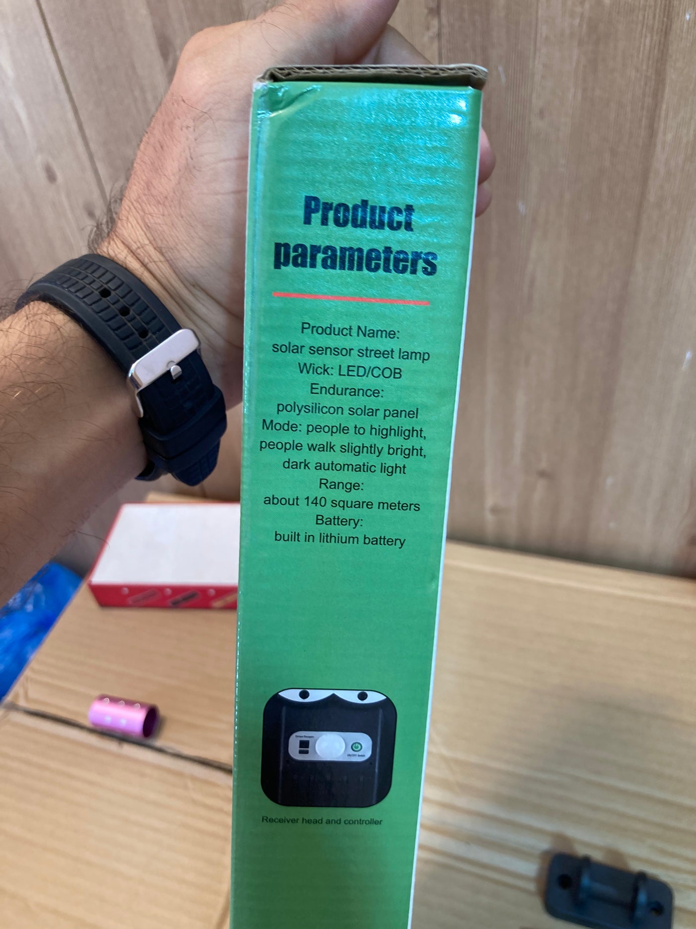 Solar Sensor Street Security Light 3 Modes Remote Control