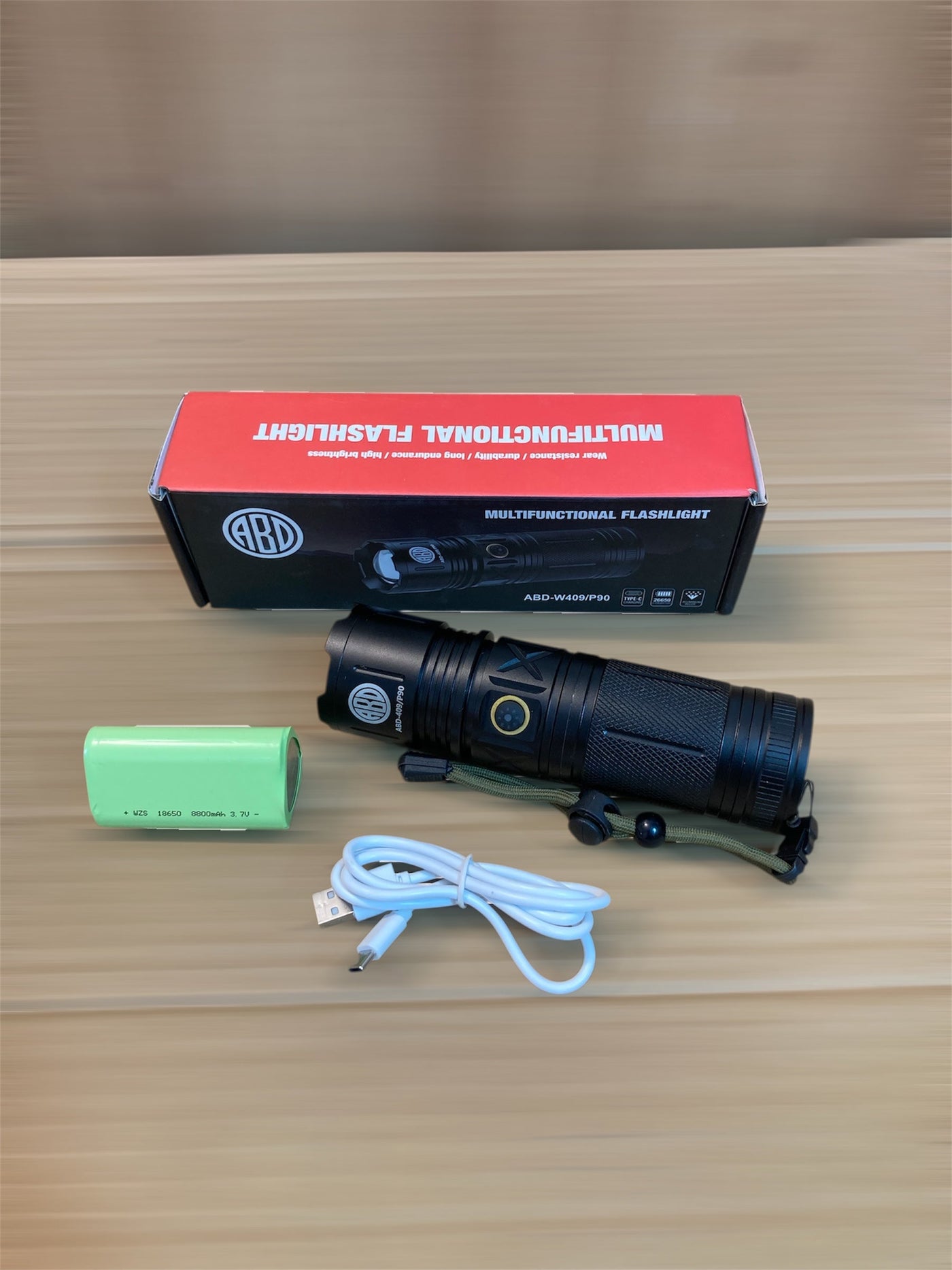 ABD Multifunctional P90 Compact Powerful Torch
