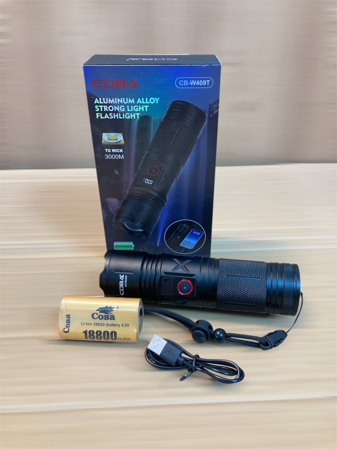 COBA Compact Flashlight-Torch CB-W409T