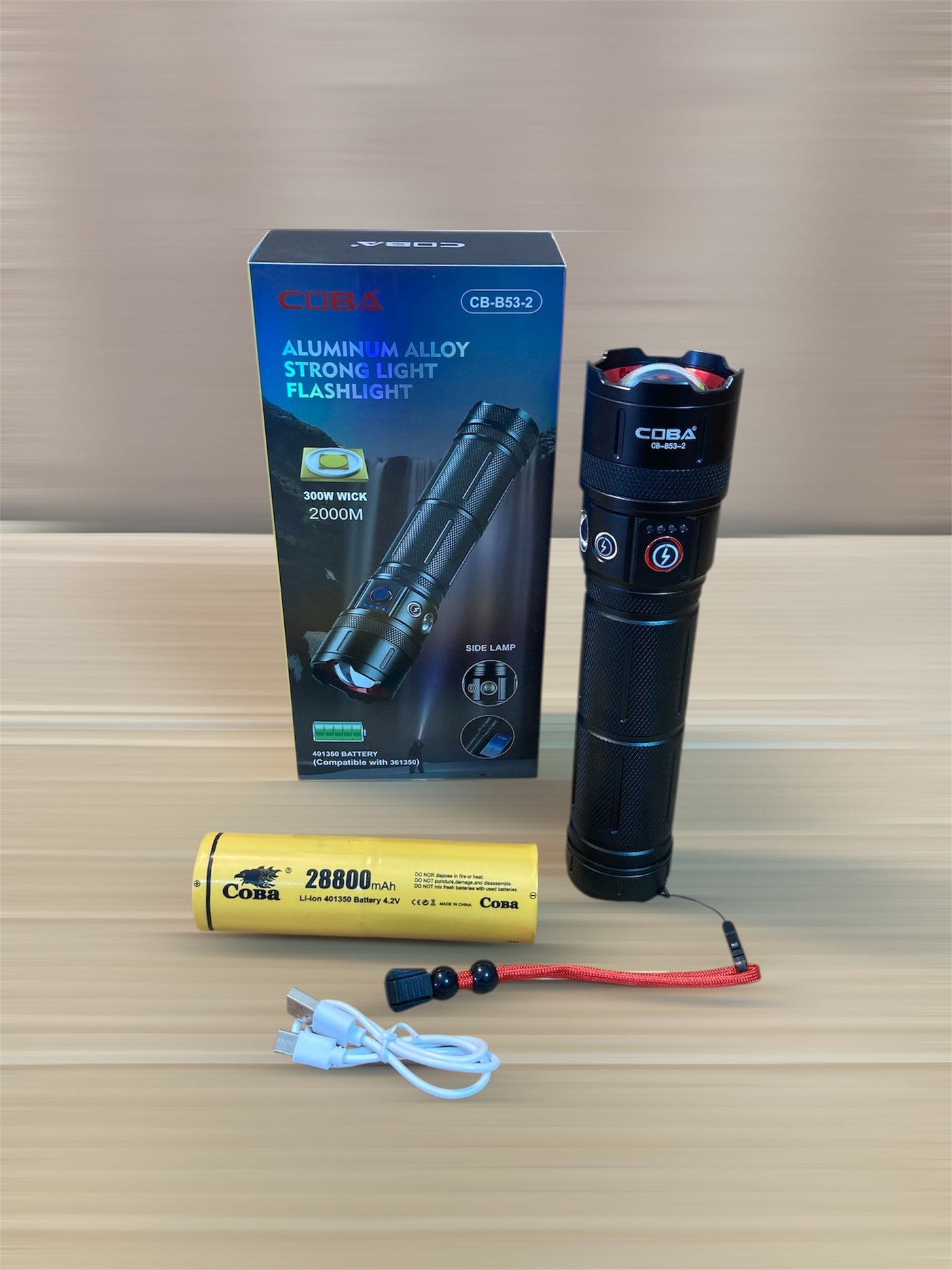 COBA Torch with Side Lamp CB-B53-2