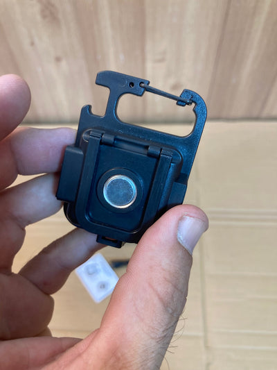 Compact and Powerful: COB Rechargeable Keychain Light.