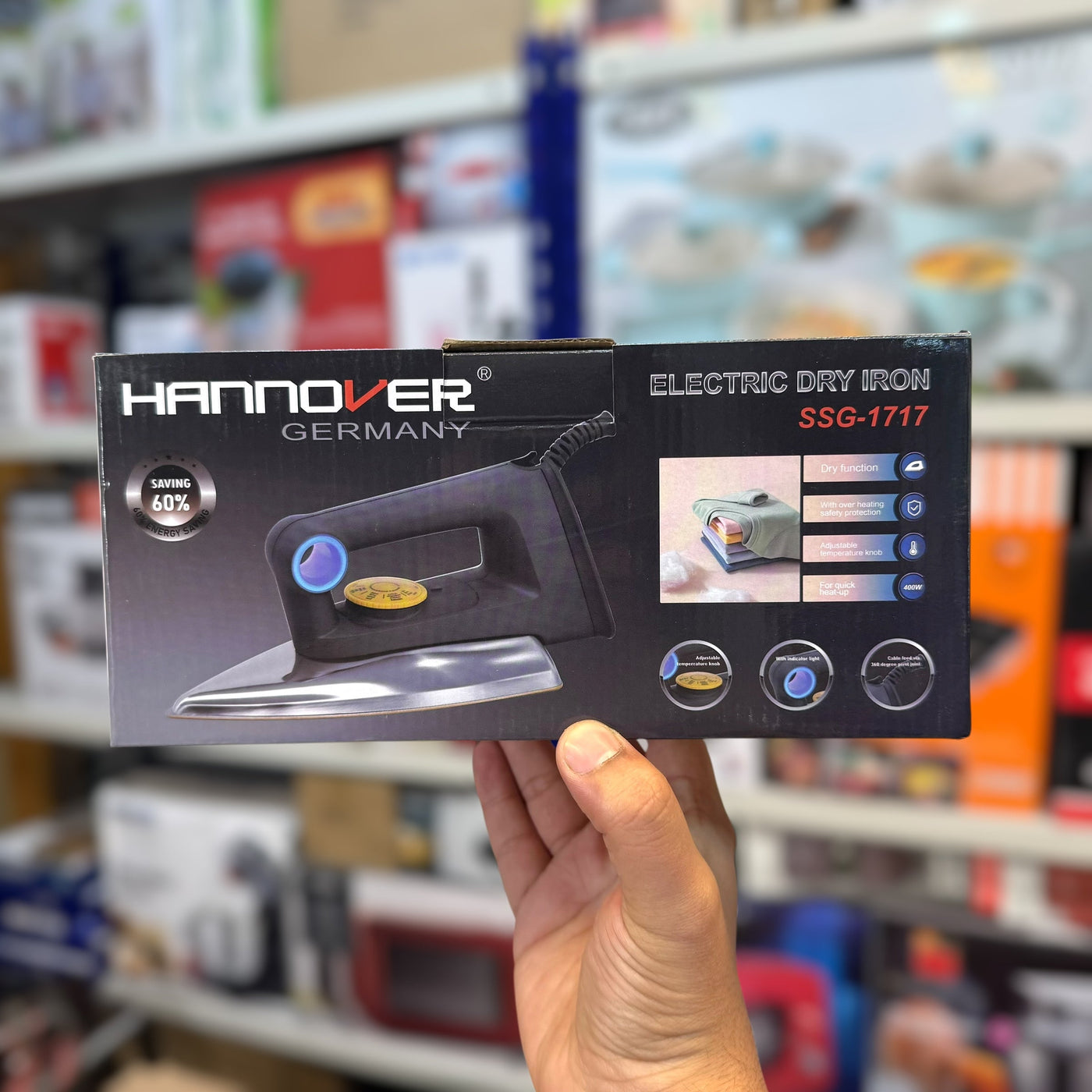 Hannover Slim Dry 400 Watt Iron - German Lot Imported
