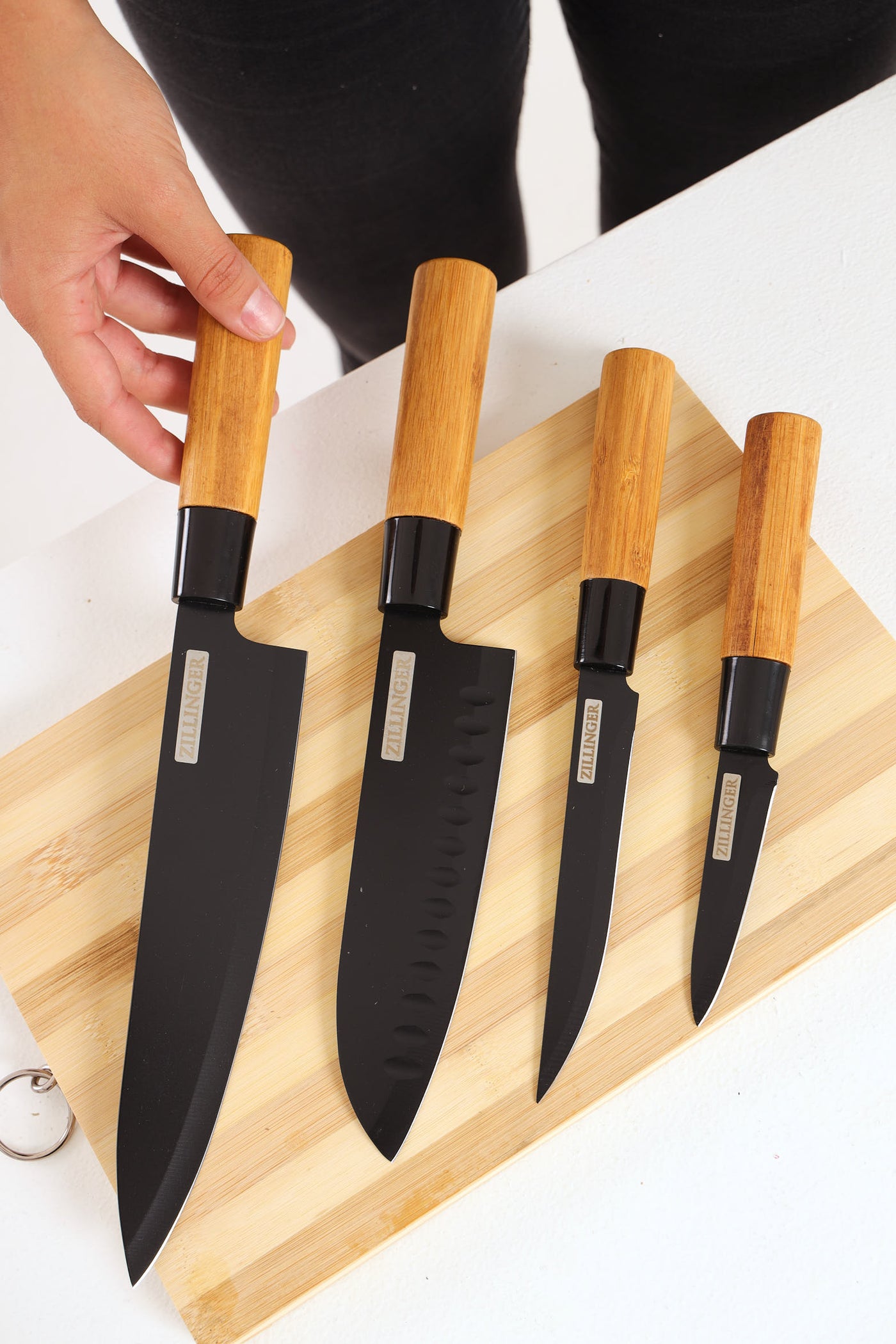 Japanese Lot High Quality Kitchen Knife Set 4 Pieces