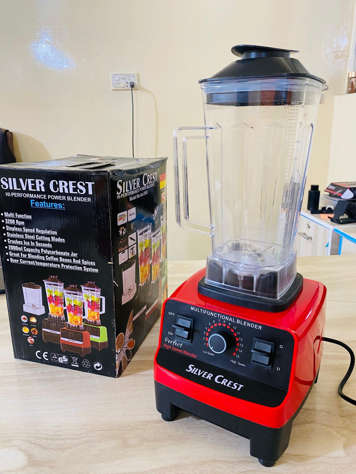 German Lot Imported 2L Unbreakable Powerful 2-in-1 Blender