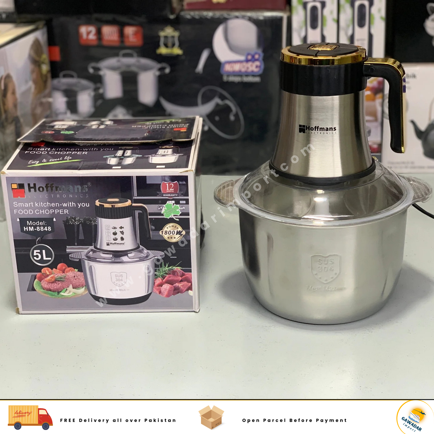 Hoffmans Electronics 5L Food Chopper 1800w