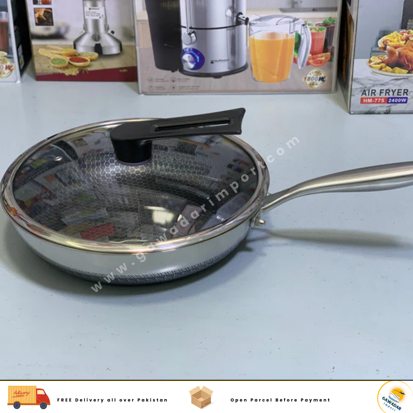 Laser Coated Shallow fry Pans| Top quality