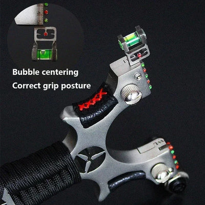W Black Slingshot With Laser Sight