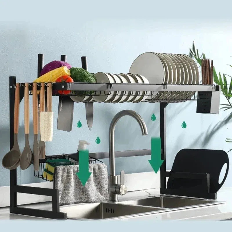 Stainless Steel Multipurpose Kitchen Rack, Wall Mount