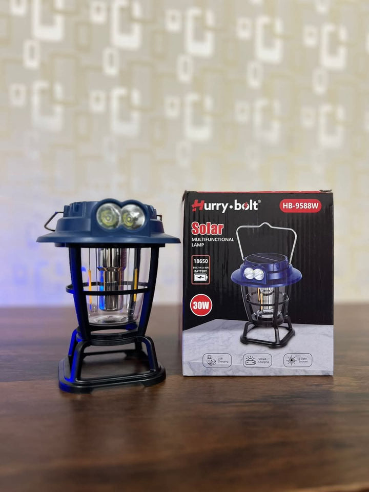 Hurry Bolt Solar Rechargeable Camping Lamp Light