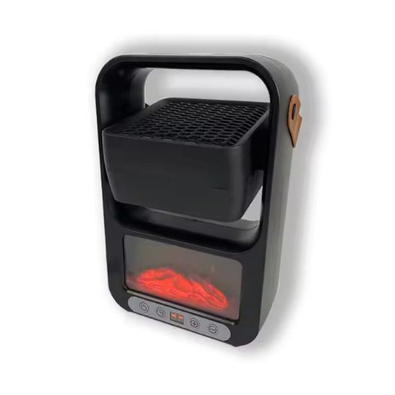 Portable Electric Heater With LED Fireplace Display
