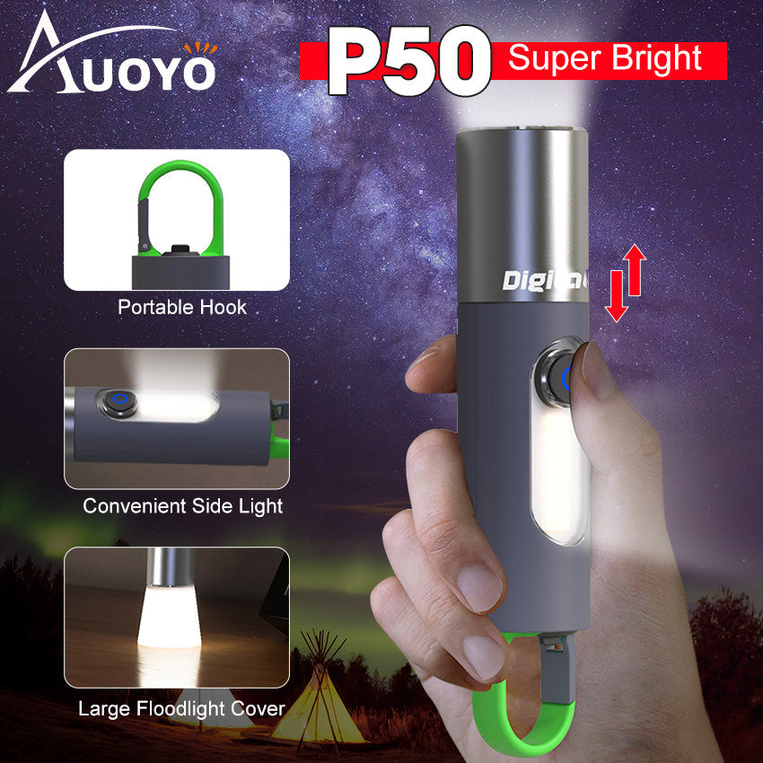 Mini Keychain Rechargeable Flashlight/Torch