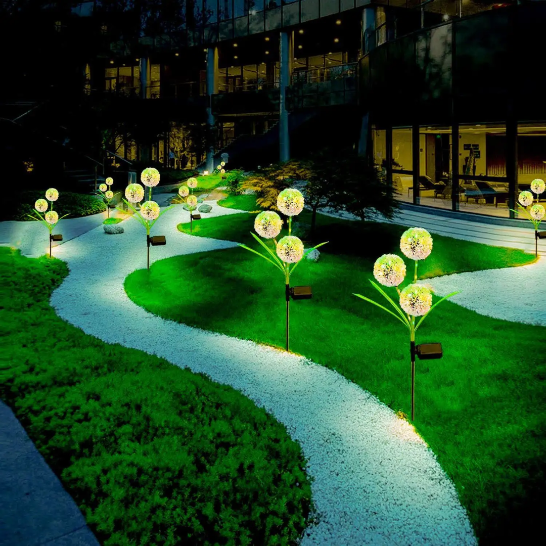 Solar Dandelion Waterproof Garden Lights for Yard and Patio Decoration