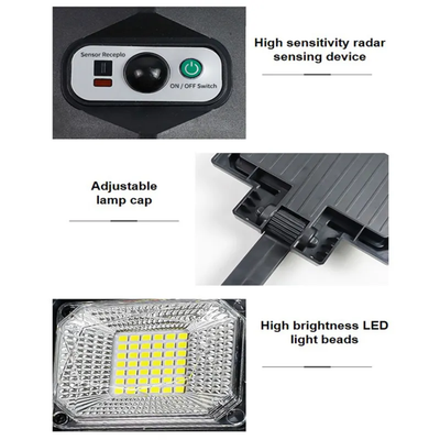 High Quality 10 Cob Motion Sensor LED Solar Rechargeable Light