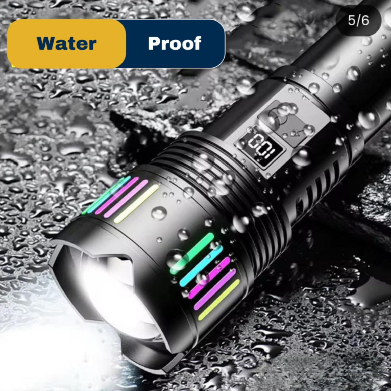 COBA Powerful Long Range Super Updated Model Led Flashlight - Torch CB-802