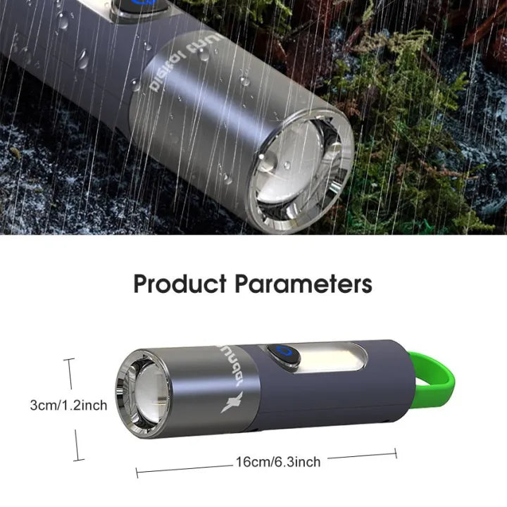 Mini Keychain Rechargeable Flashlight/Torch