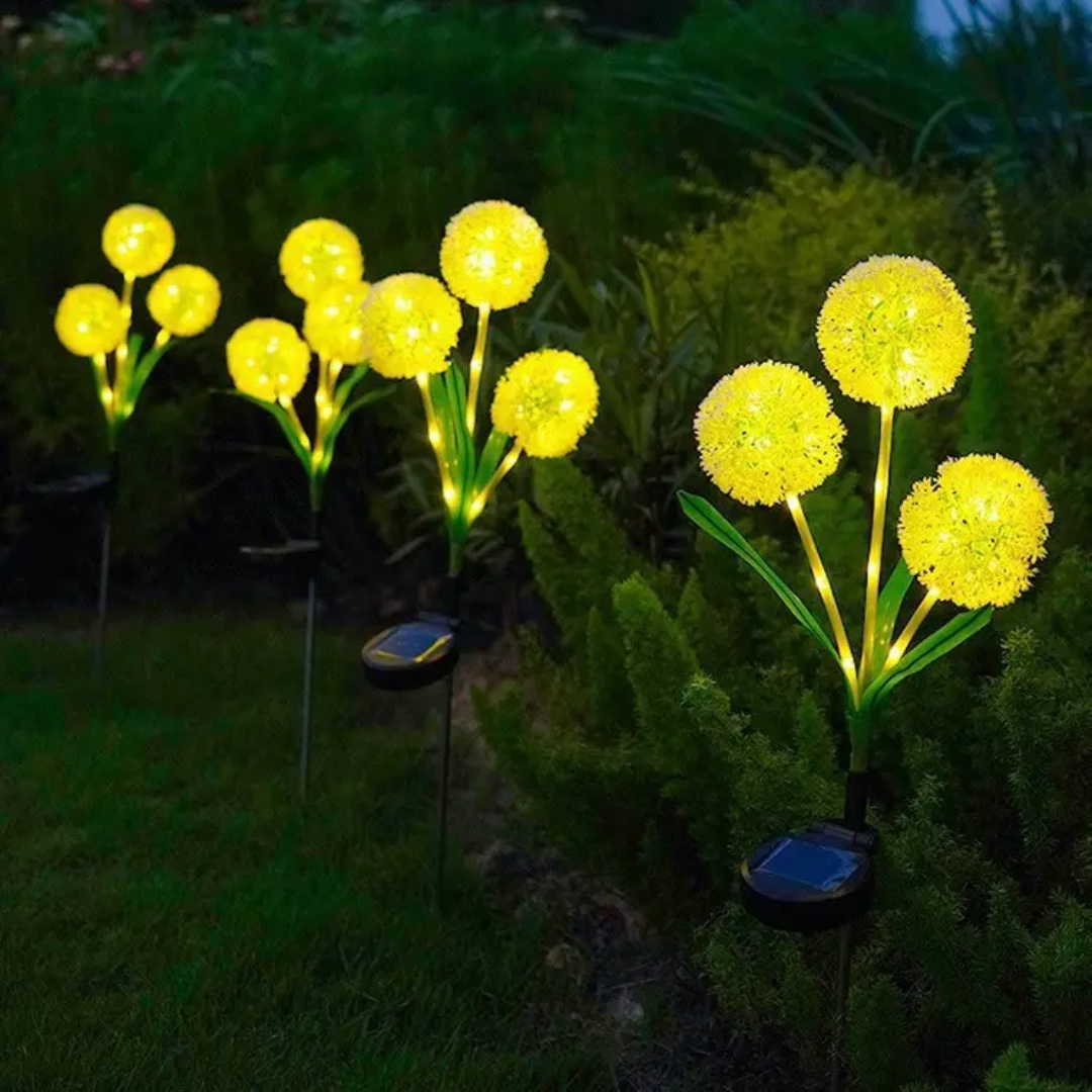 Solar Dandelion Waterproof Garden Lights for Yard and Patio Decoration