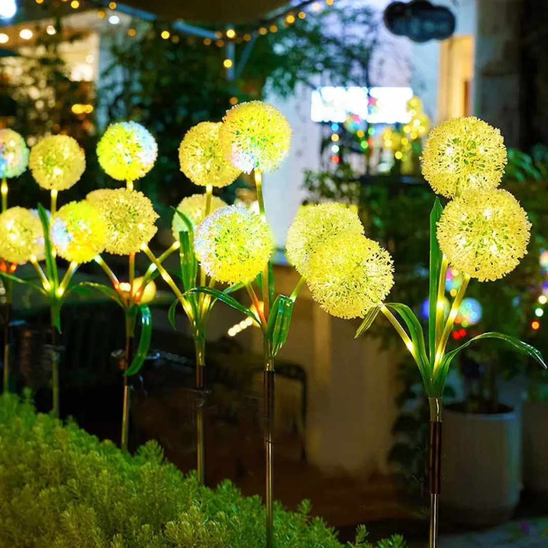 Solar Dandelion Waterproof Garden Lights for Yard and Patio Decoration