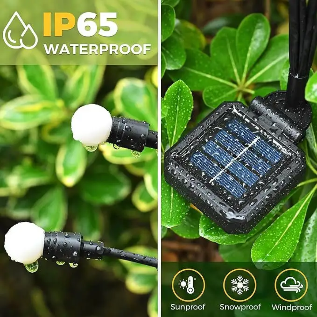 Solar Rechargeable Waterproof Decoration Firefly Lights