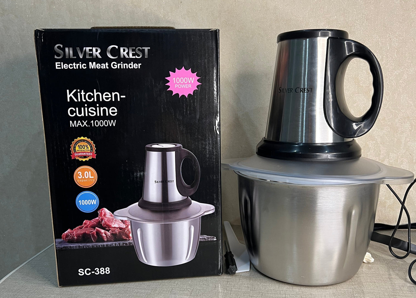 Silver Crest Meat Chopper 3 Litter 1000 watt orignal