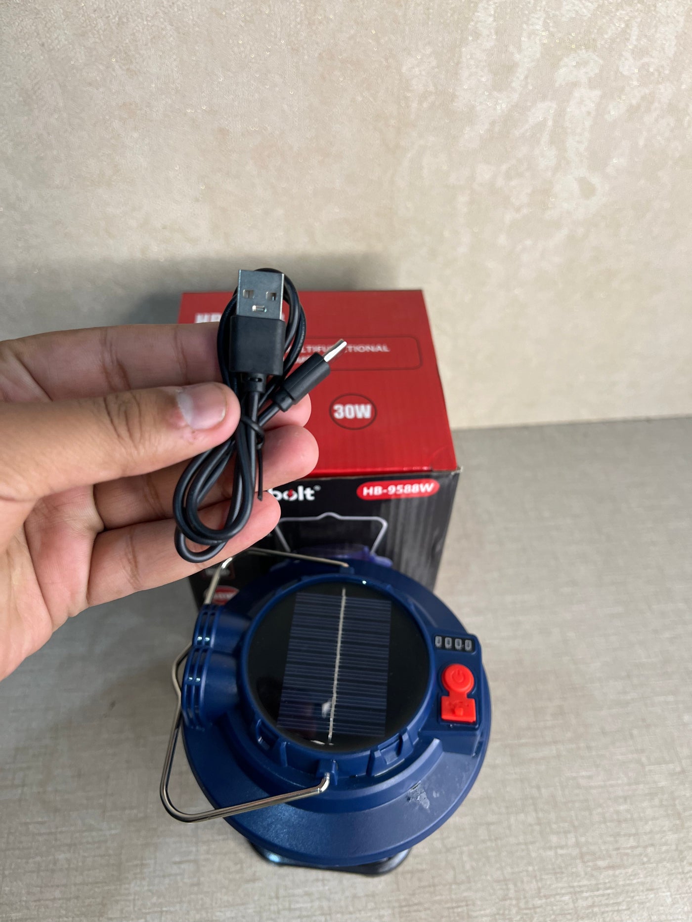 Hurrybolt 30W Multifunction Solar Lamp