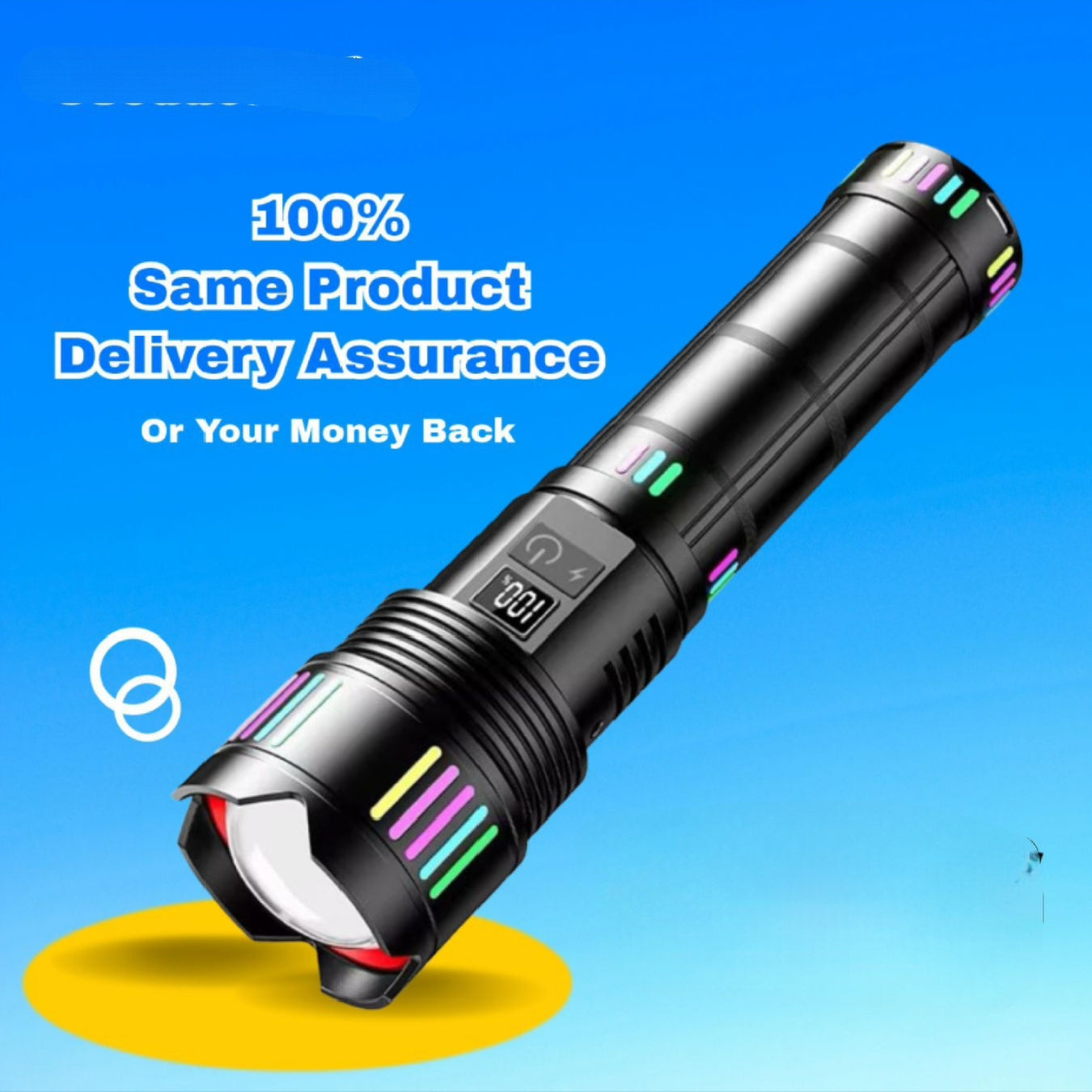 COBA Powerful Long Range Super Updated Model Led Flashlight - Torch CB-802