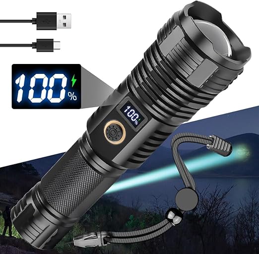 2KM Range Rechargeable LED Torchlight
